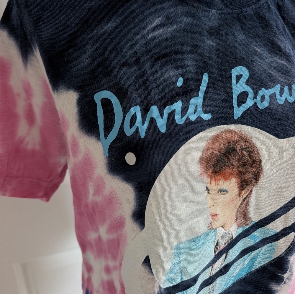 NWOT Junk Food David Bowie Tie-Dye Graphic Tee - Picture 2 of 6